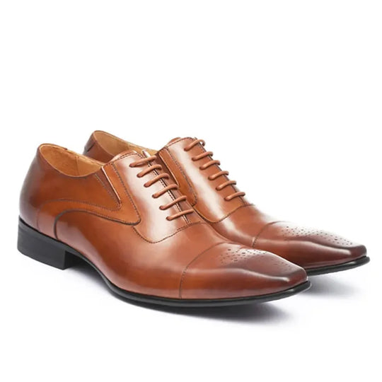 Herre Sko Oxford Lisse Opp Britisk Stil Casual 2