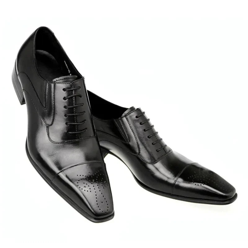 Herre Sko Oxford Lisse Opp Britisk Stil Casual 6