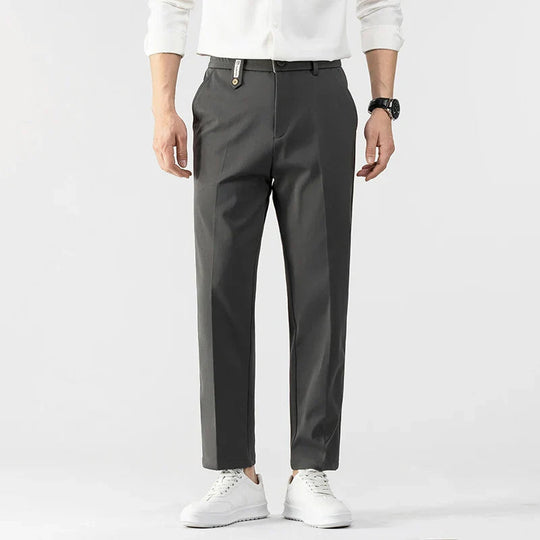 Herre Slim Fit Bukser Lettvektig Stoff Skreddersydd Snitt 1