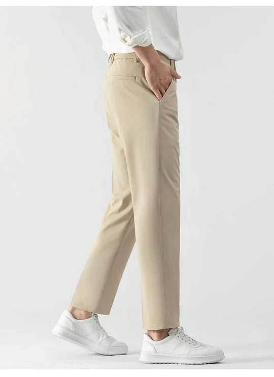 Herre Slim Fit Bukser Lettvektig Stoff Skreddersydd Snitt 5