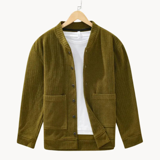 Herre Strikket Cardigan med Tekstur 3