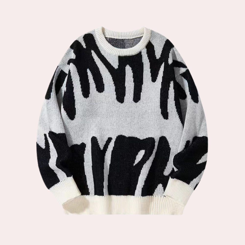 Herre Strikket Sweater Trendy og Komfortabel 2