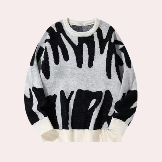 Herre Strikket Sweater Trendy og Komfortabel 2