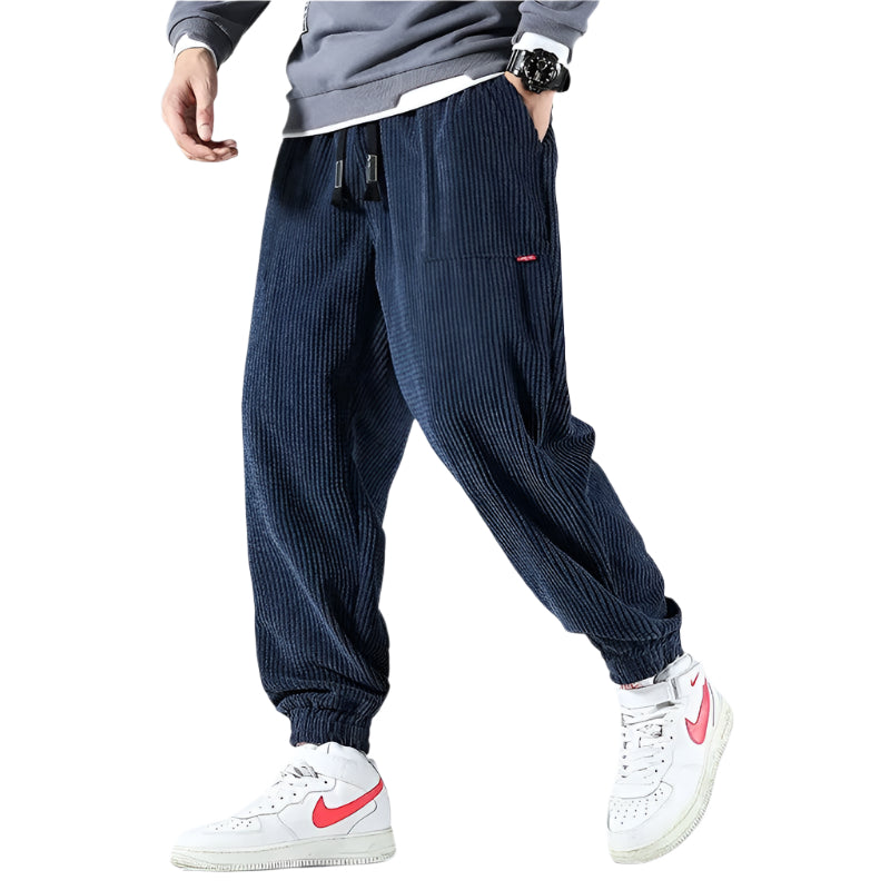 Herre Sweatpants Avslappet Cordfløyel 0