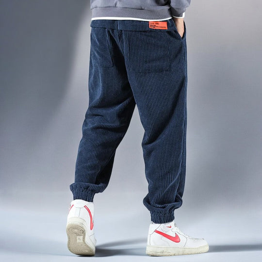 Herre Sweatpants Avslappet Cordfløyel 1