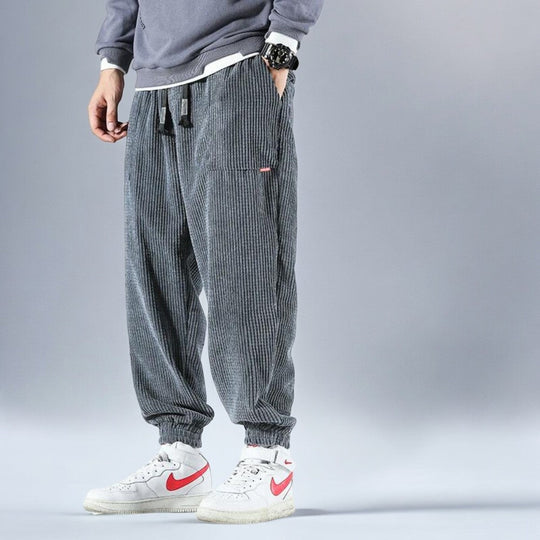 Herre Sweatpants Avslappet Cordfløyel 2