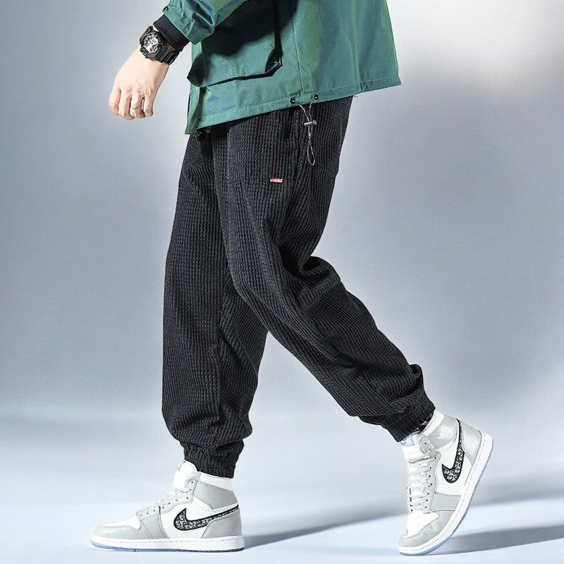 Herre Sweatpants Avslappet Cordfløyel 4