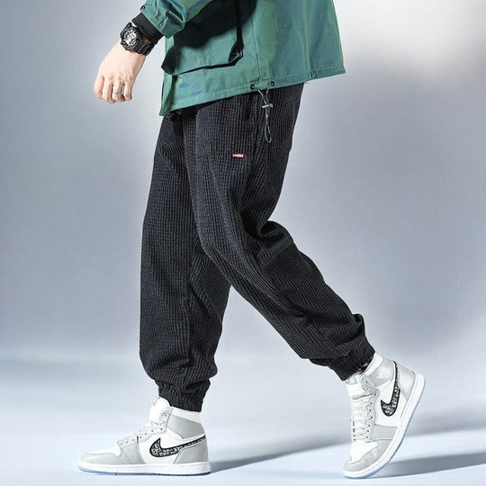 Herre Sweatpants Avslappet Cordfløyel 4