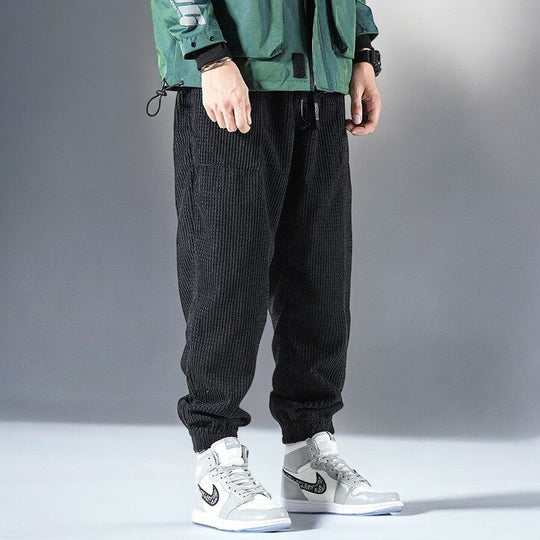 Herre Sweatpants Avslappet Cordfløyel 5
