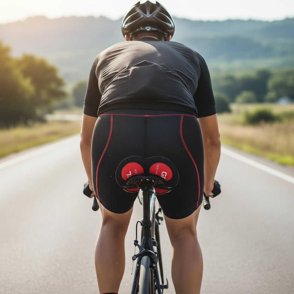 Herre Sykkelshorts Komfortabel Design 4