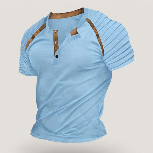 Herre T-skjorte Casual Stripete Polyester 1