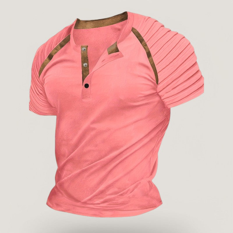 Herre T-skjorte Casual Stripete Polyester 3