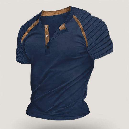 Herre T-skjorte Casual Stripete Polyester 4