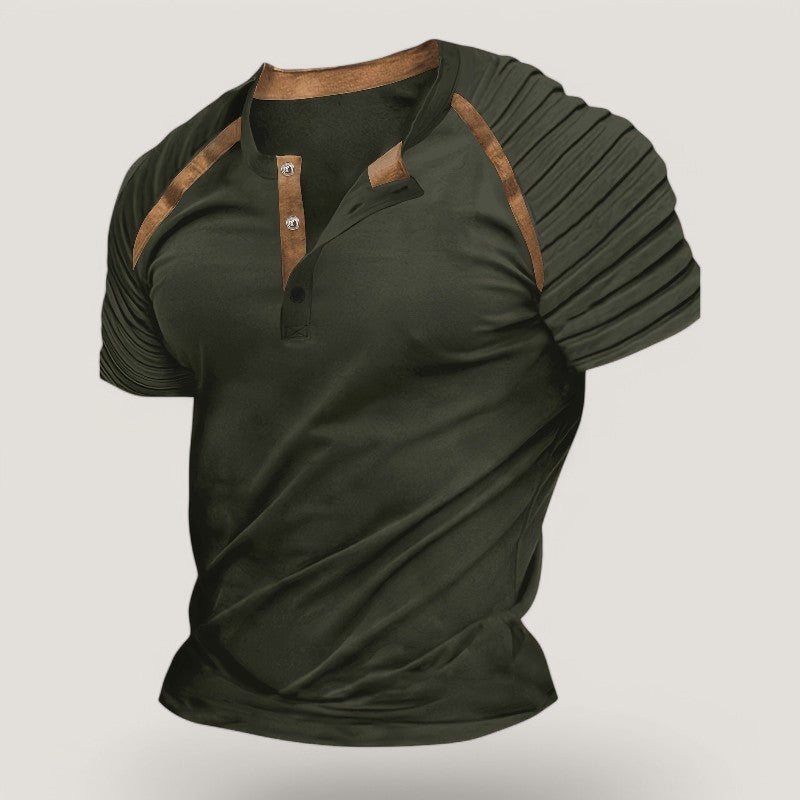 Herre T-skjorte Casual Stripete Polyester 6