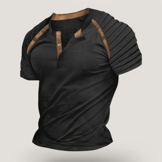 Herre T-skjorte Casual Stripete Polyester 7