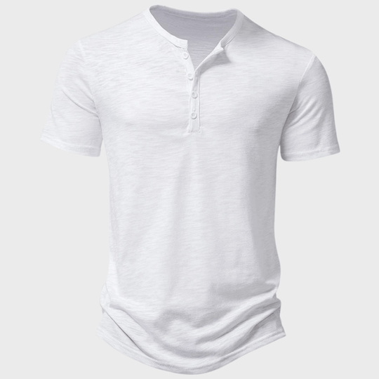Herre T-skjorte Klassisk Design Lett Bomull 4