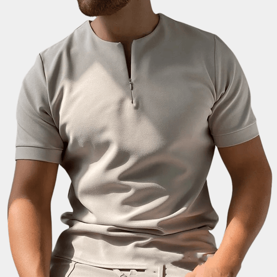 Herre T-skjorte Komfortabel Enkel Design Polyester 1