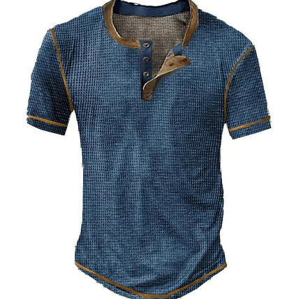 Herre T-skjorte Langermet Vintage Stil 1