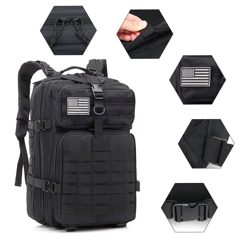 Herre Tactical Ryggsekk 50L for Utendørsbruk 5