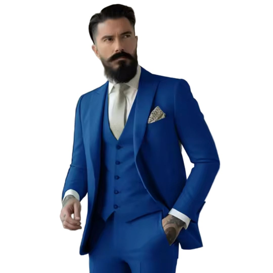 Herre Tre-delt Dress Slim Fit Ullblanding 1