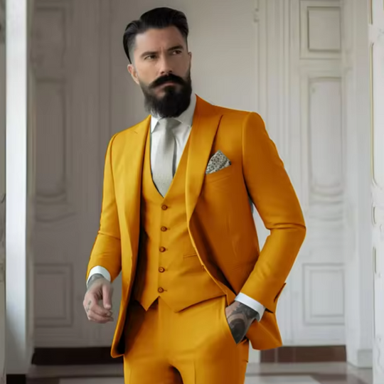 Herre Tre-delt Dress Slim Fit Ullblanding 7