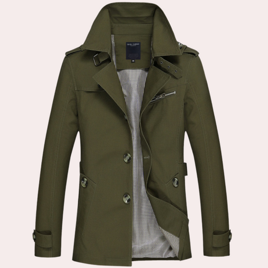 Herre Trenchcoat i Stilfull Design 3