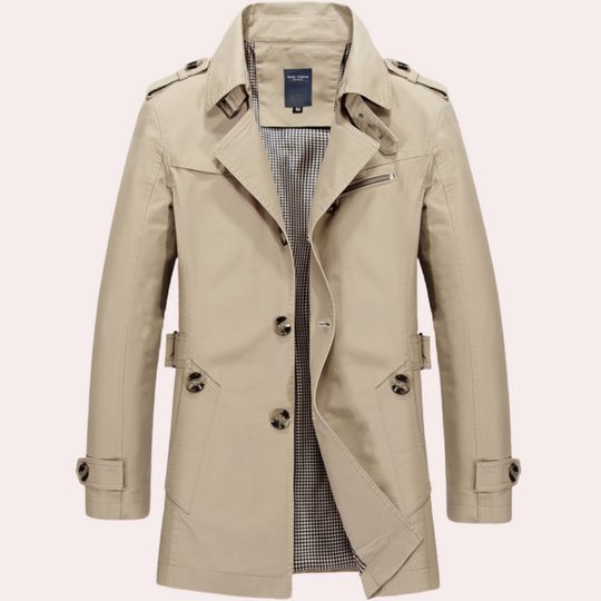 Herre Trenchcoat i Stilfull Design 4