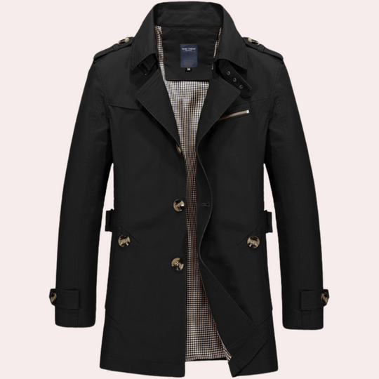 Herre Trenchcoat i Stilfull Design 5