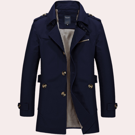 Herre Trenchcoat i Stilfull Design 6