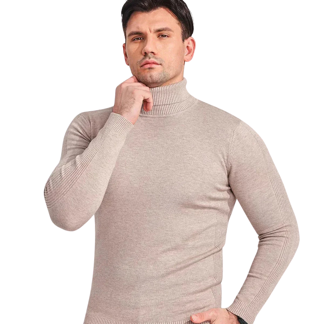 Herre Turtleneck Genser Klassisk Stil 2