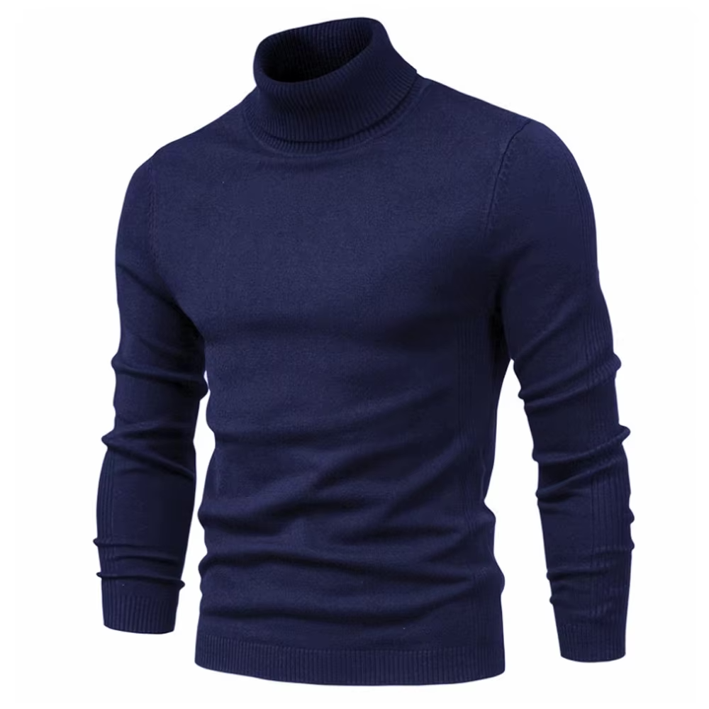 Herre Turtleneck Genser Klassisk Stil 9