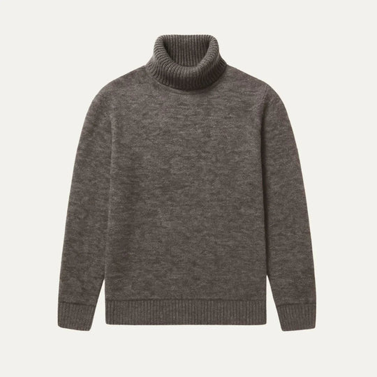 Herre Ullgenser Turtleneck Klassisk Strikkegenser 1
