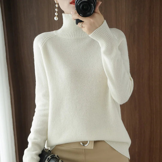 Herre Ullgenser Turtleneck Merino Ull Langermet Myk 10