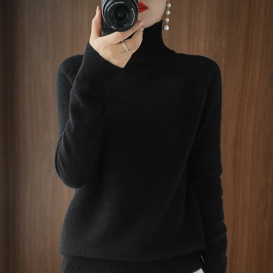 Herre Ullgenser Turtleneck Merino Ull Langermet Myk 11
