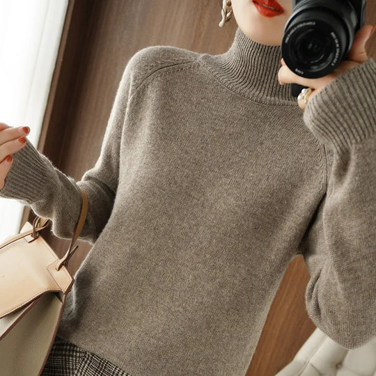 Herre Ullgenser Turtleneck Merino Ull Langermet Myk 14