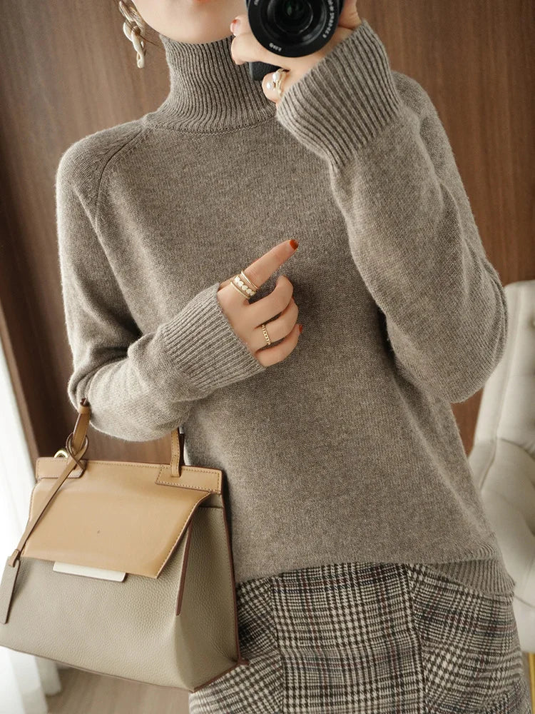 Herre Ullgenser Turtleneck Merino Ull Langermet Myk 2