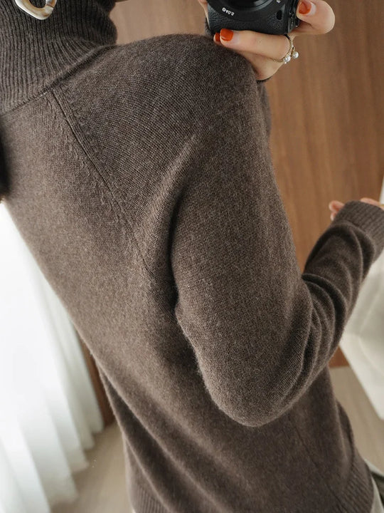 Herre Ullgenser Turtleneck Merino Ull Langermet Myk 3