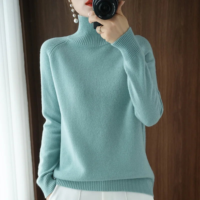 Herre Ullgenser Turtleneck Merino Ull Langermet Myk 9