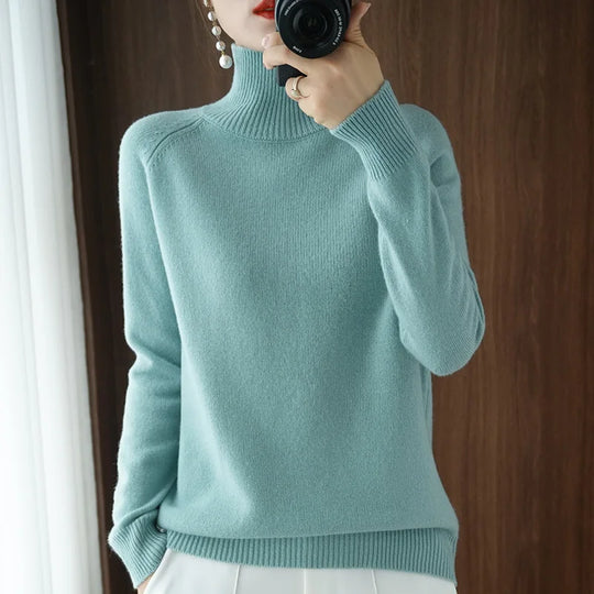 Herre Ullgenser Turtleneck Merino Ull Langermet Myk 9