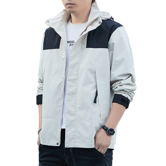 Herre Utendørsjakke Vanntett Vindbeskyttende 0