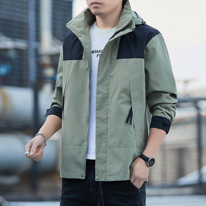 Herre Utendørsjakke Vanntett Vindbeskyttende 1
