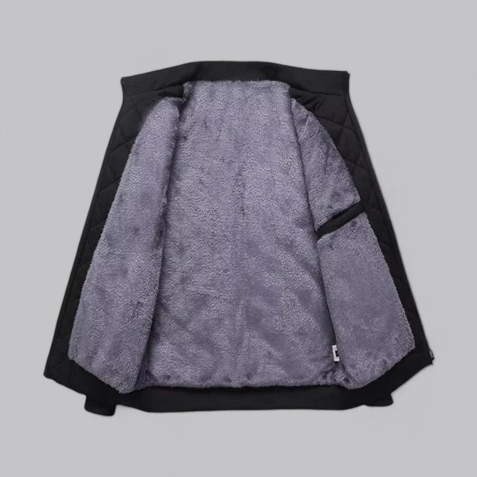 Herre Vinterjakke Bomber Design Med Fleecefor 1