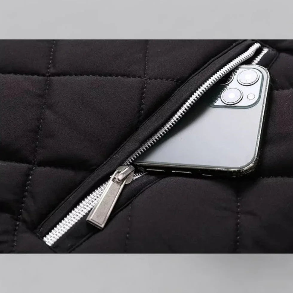 Herre Vinterjakke Bomber Design Med Fleecefor 3