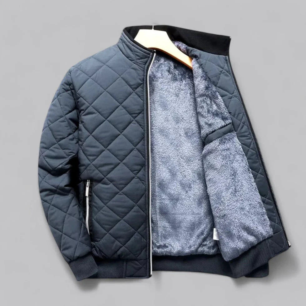 Herre Vinterjakke Bomber Design Med Fleecefor 5