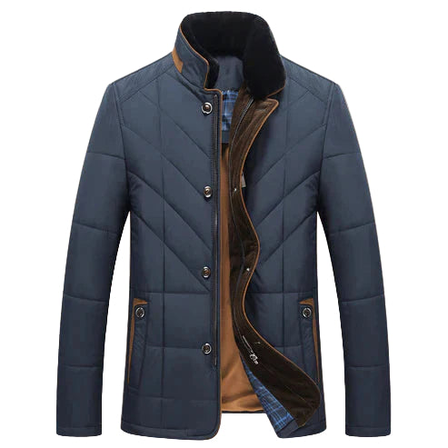 Herre Vinterjakke Slank Design Nylon 0
