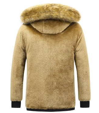 Herre Winterparka med Avtagbar Hette 5