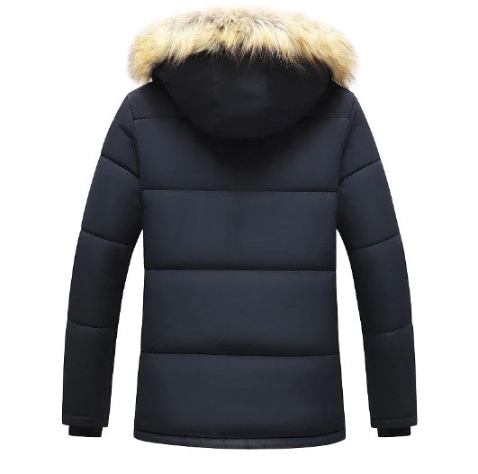 Herre Winterparka med Avtagbar Hette 6