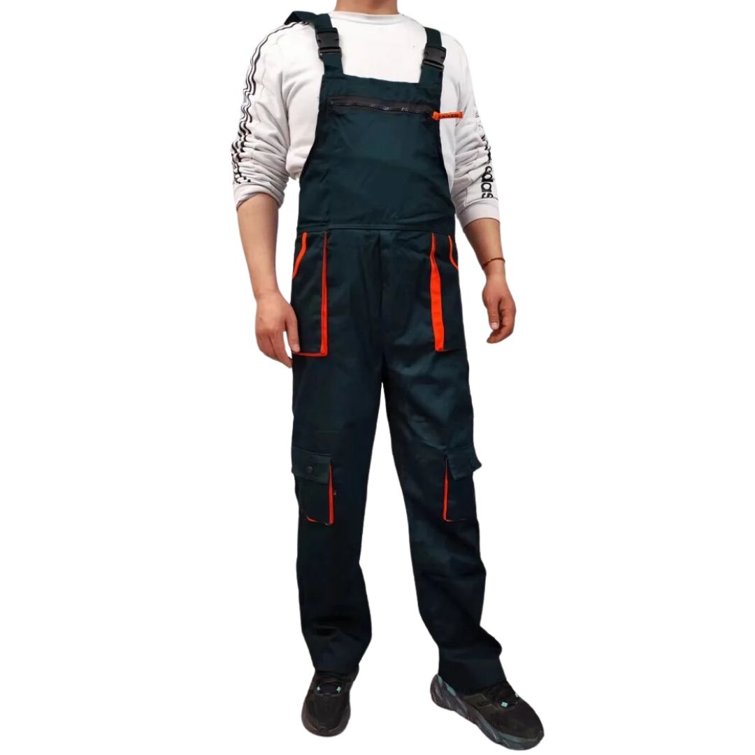Herrearbeidsoverall med mange lommer 0