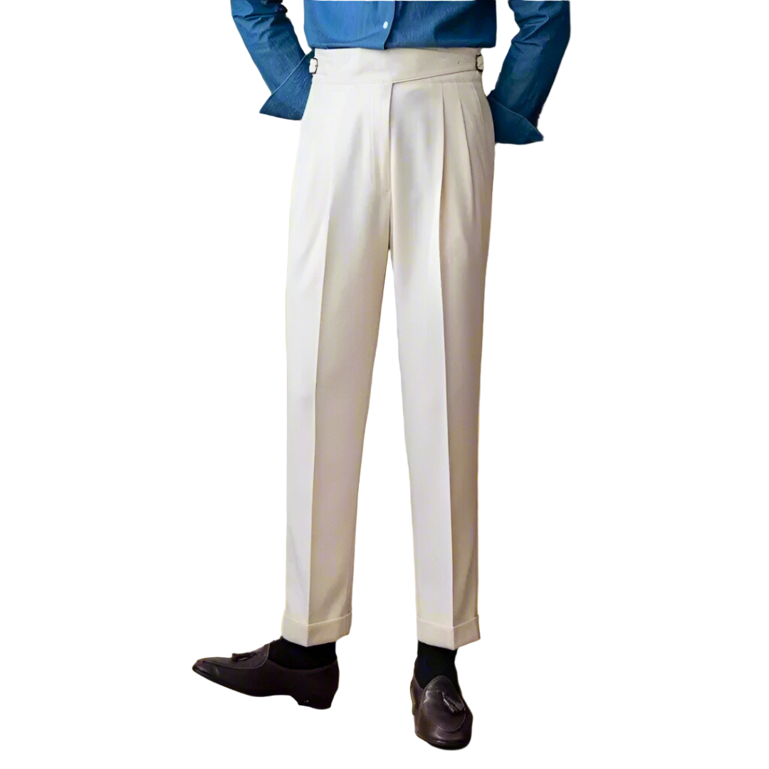 Herrebukser Høy Midje Klassisk Stil 0