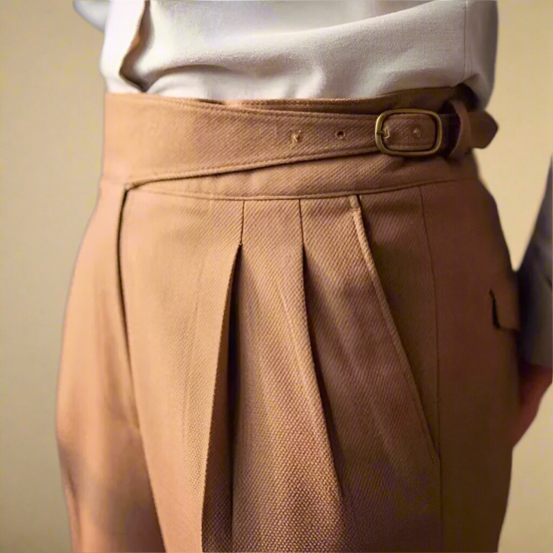 Herrebukser Høy Midje Klassisk Stil 5